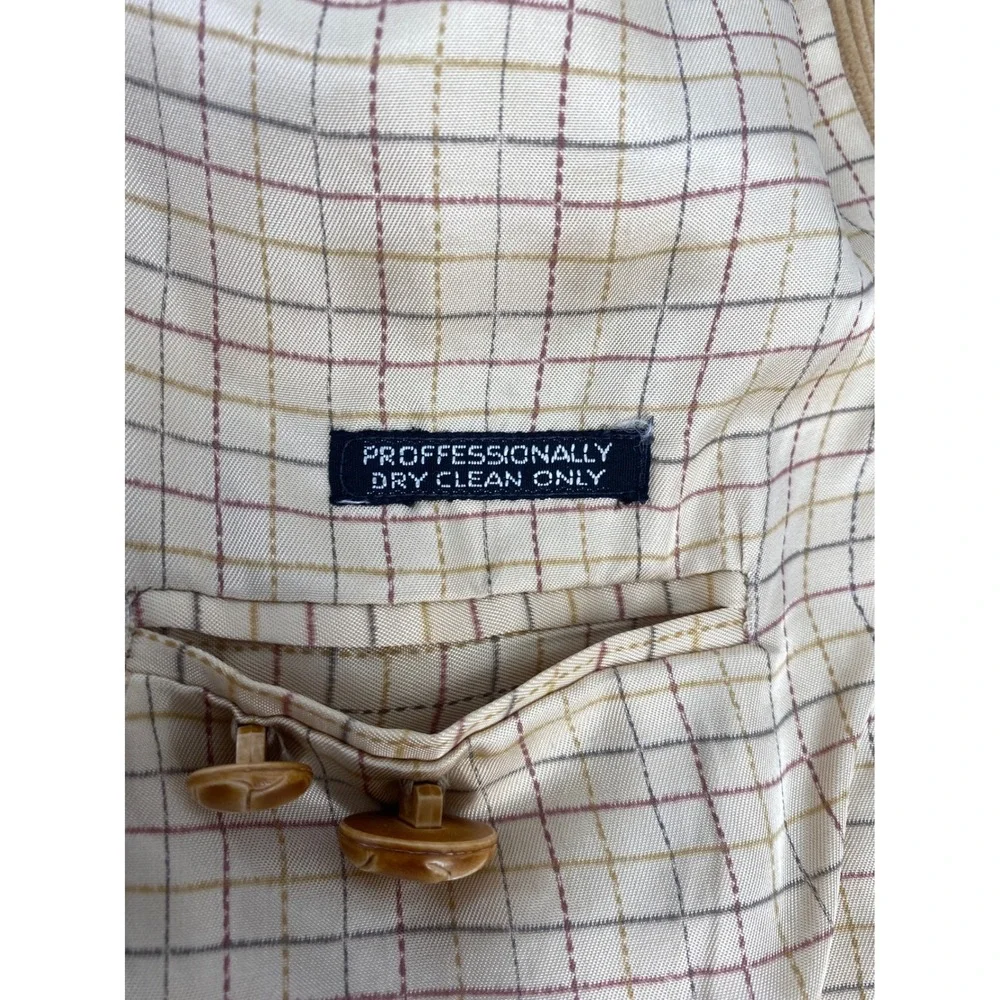 Sergio Valente Blazer Tan Corduroy Excellent Vintage Suede Elbow Patches 42R